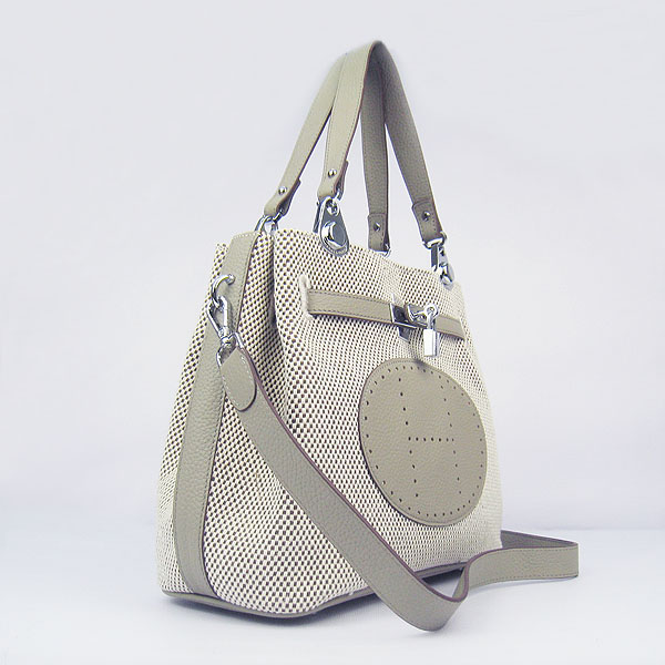 Fake Hermes New Arrival Double-duty handbag Grey 60668